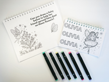 Load image into Gallery viewer, Fairy Personalized Coloring Book
