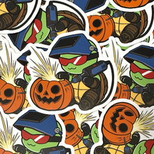 Load image into Gallery viewer, Carving Pumpkin Turtle Sticker
