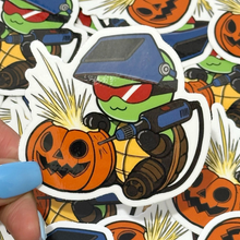 Load image into Gallery viewer, Carving Pumpkin Turtle Sticker
