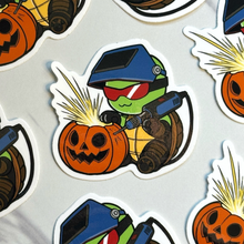 Load image into Gallery viewer, Carving Pumpkin Turtle Sticker
