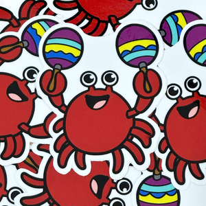 Maracas Crab Sticker