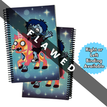 Load image into Gallery viewer, FLAWED Zomboy Unicorn Notebook
