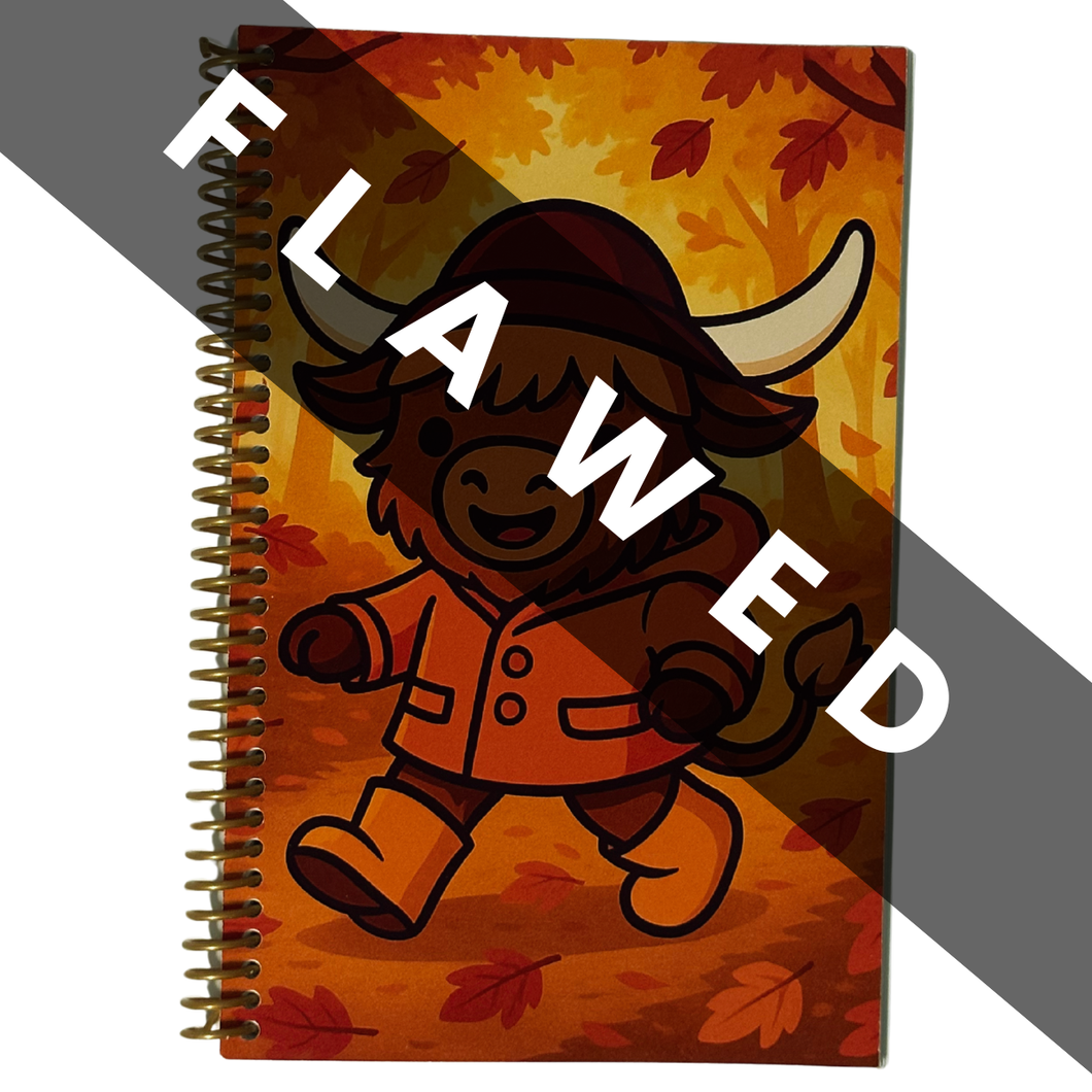 FLAWED Hyland Cow Notebook