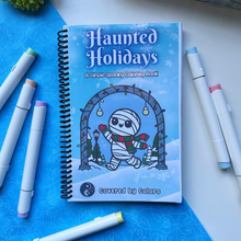 Load image into Gallery viewer, Haunted Holidays Coloring Book
