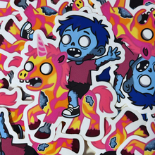 Load image into Gallery viewer, Jumbo Zomboy Unicorn Sticker
