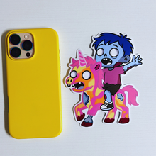 Load image into Gallery viewer, Jumbo Zomboy Unicorn Sticker
