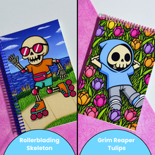 Load image into Gallery viewer, Standard Spooky Spring Notebooks - 8.5 x 5.5
