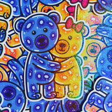 Load image into Gallery viewer, Glitter Jelly Bear Snuggles
