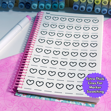 Load image into Gallery viewer, Swatch &amp; Practice Workbook - Love &amp; Spring Edition
