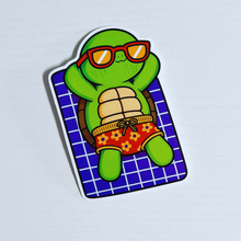 Load image into Gallery viewer, Lazy Beach Days Turtle Sticker
