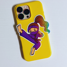 Load image into Gallery viewer, Glitter Fierce Ninja Sticker
