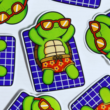 Load image into Gallery viewer, Lazy Beach Days Turtle Sticker
