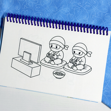 Load image into Gallery viewer, Ninjas Coloring Book
