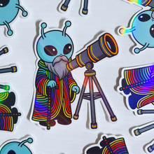 Load image into Gallery viewer, Holographic Alien Prophet Sticker
