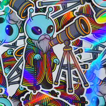 Load image into Gallery viewer, Holographic Alien Prophet Sticker
