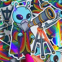 Load image into Gallery viewer, Holographic Alien Prophet Sticker

