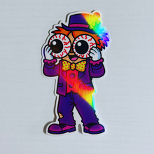 Load image into Gallery viewer, Holographic Wowza Clown Sticker
