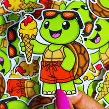 Load image into Gallery viewer, Ice Cream Turtle Sticker
