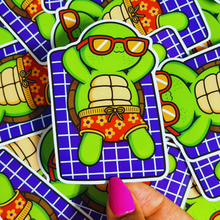 Load image into Gallery viewer, Lazy Beach Days Turtle Sticker
