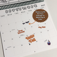 Load image into Gallery viewer, Mystical Shoppes Calendar Sticker Sheet - Subs
