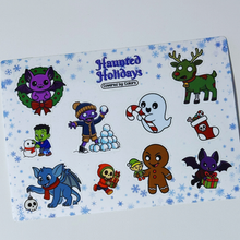Load image into Gallery viewer, Haunted Holidays Sticker Sheet
