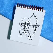 Load image into Gallery viewer, Ninja Mini Coloring Book
