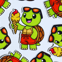 Load image into Gallery viewer, Ice Cream Turtle Sticker
