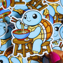 Load image into Gallery viewer, Squirtle Turtle Ramen Sticker
