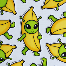 Load image into Gallery viewer, Jumbo Banana Alien Sticker
