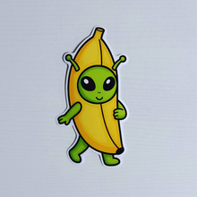 Load image into Gallery viewer, Jumbo Banana Alien Sticker
