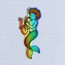 Load image into Gallery viewer, Randy Holographic Merman Sticker
