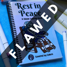 Load image into Gallery viewer, FLAWED Rest In Peace Coloring Book
