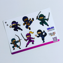 Load image into Gallery viewer, Ninjas Sticker Sheet
