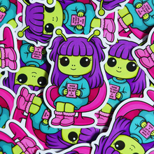 Load image into Gallery viewer, Don't Try Me Alien Sticker
