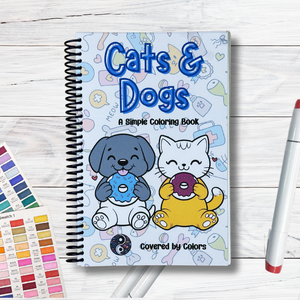 Cats and Dogs Coloring Book