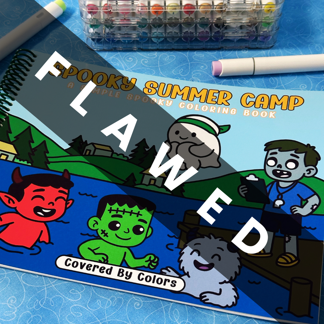 FLAWED Spooky Summer Camp Coloring Book