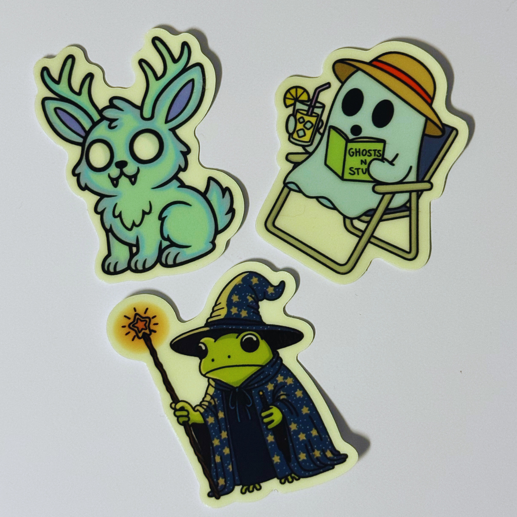 Glow in the Dark 3 Sticker Pack