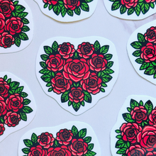 Load image into Gallery viewer, Rose Heart Sticker
