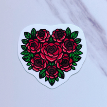 Load image into Gallery viewer, Rose Heart Sticker
