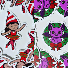 Load image into Gallery viewer, Holiday Christmas Six Vinyl Sticker Pack
