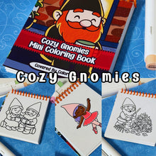 Load image into Gallery viewer, Cozy Gnomies Mini Coloring Book Bundle- 40 pages

