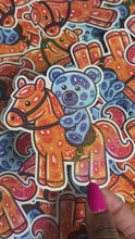 Load and play video in Gallery viewer, Glitter Horseriding Jelly Teddy Bear
