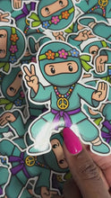 Load and play video in Gallery viewer, Peace Ninja Sticker
