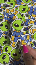 Load and play video in Gallery viewer, Alien Space Ranger Sticker

