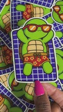Load and play video in Gallery viewer, Lazy Beach Days Turtle Sticker

